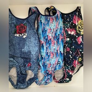 3 pack gymnastics leotard
